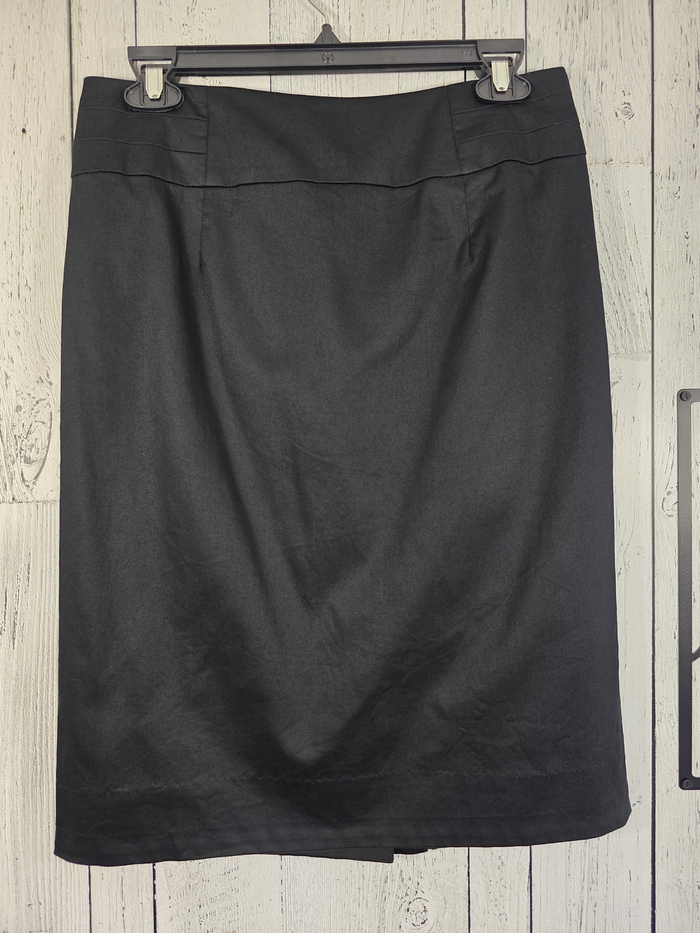 Cleo Petite Black Cotton Blend Pencil Skirt Size 6